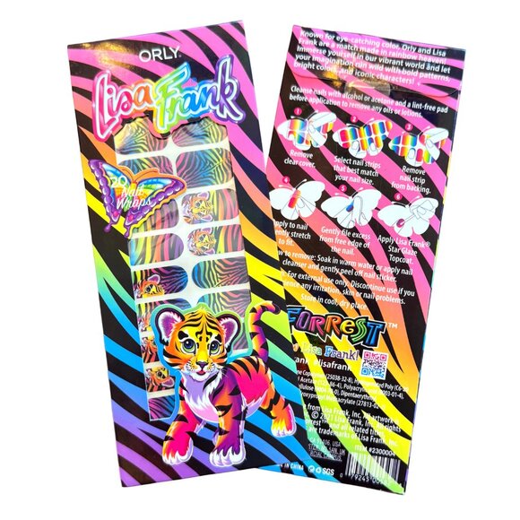 ORLY x Lisa Frank Gel Nail Wraps - Spotty & Dotty - Forrest - Zoomer & Zorbit - Picture 8 of 11